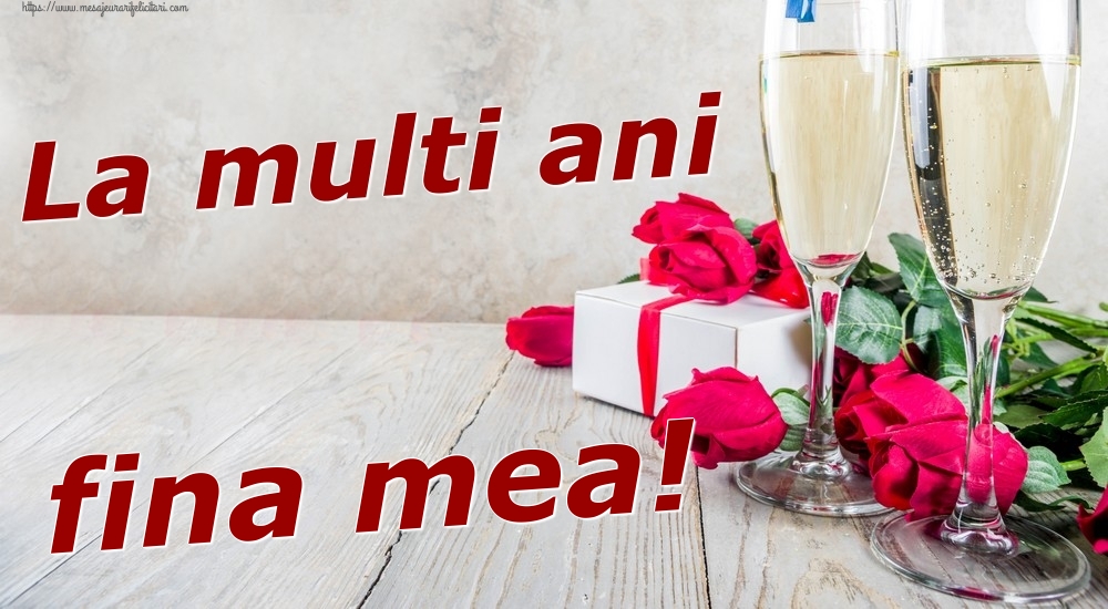 Felicitari de zi de nastere pentru Fina - La multi ani fina mea!