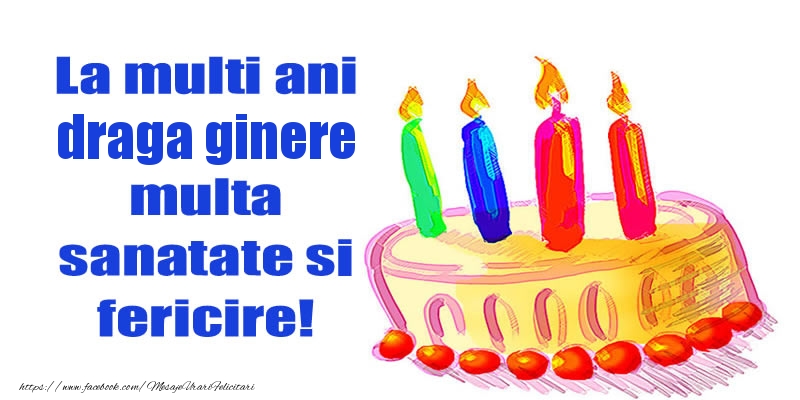 Felicitari de zi de nastere pentru Ginere - La mult ani draga ginere multa sanatate si fericire!