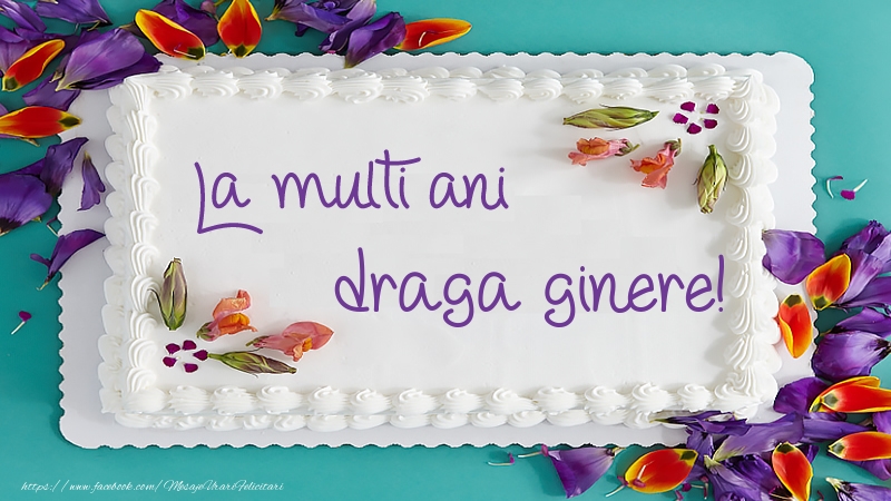 Felicitari de zi de nastere pentru Ginere - Tort La multi ani draga ginere!