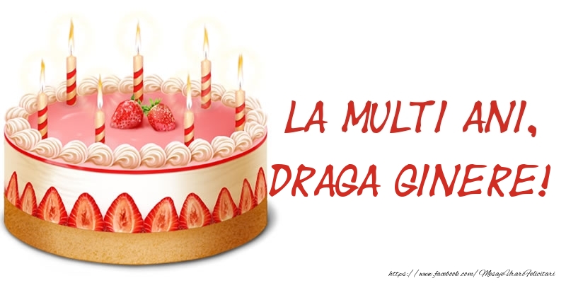 Felicitari de zi de nastere pentru Ginere - La multi ani, draga ginere! Tort