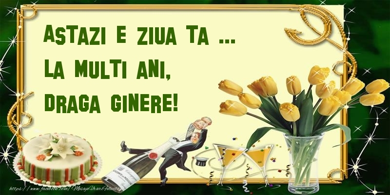 Felicitari de zi de nastere pentru Ginere - Astazi e ziua ta ... La multi ani, draga ginere!
