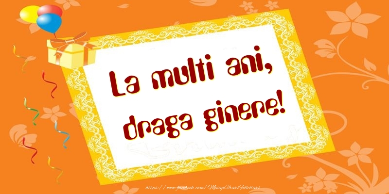 Felicitari de zi de nastere pentru Ginere - La multi ani, draga ginere!