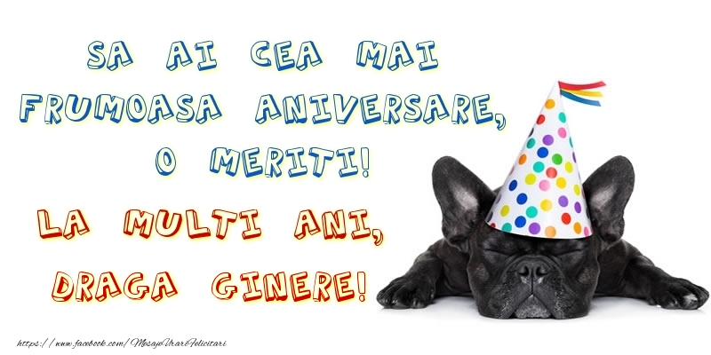 Felicitari de zi de nastere pentru Ginere - Sa ai cea mai frumoasa aniversare, o meriti! La multi ani, draga ginere!