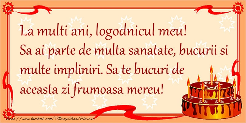 Felicitari de zi de nastere pentru Logodnic - La Multi Ani logodnicul meu! Sa ai parte de multa sanatate, bucurii si multe impliniri. Sa te bucuri de aceasta zi frumoasa mereu.