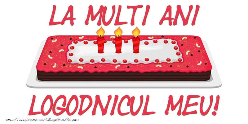 Felicitari de zi de nastere pentru Logodnic - Tort La multi ani logodnicul meu!
