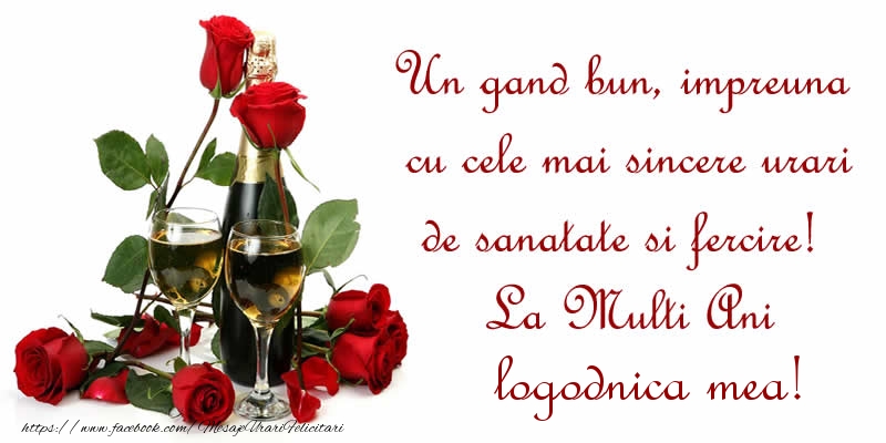 Zi de nastere Un gand bun, impreuna cu cele mai sincere urari de sanatate si fercire! La Multi Ani logodnica mea!