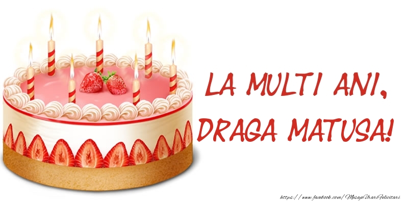 Felicitari de zi de nastere pentru Matusa - La multi ani, draga matusa! Tort