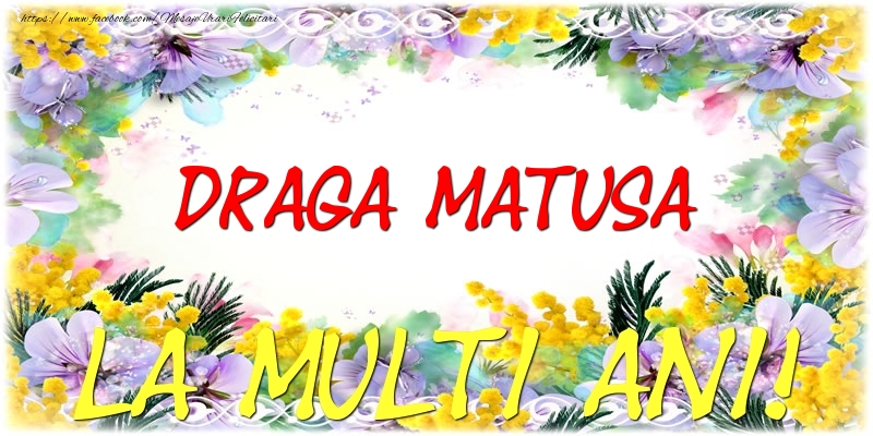 Felicitari de zi de nastere pentru Matusa - Draga matusa La multi ani!