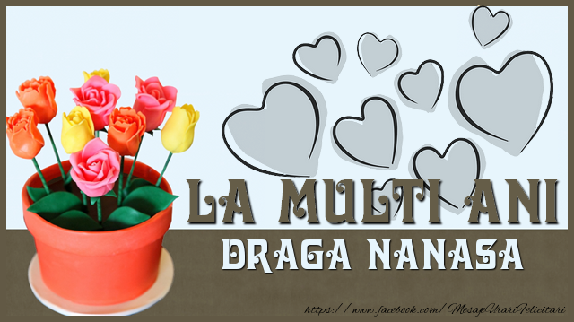 Felicitari de zi de nastere pentru Nasa - La multi ani draga nanasa