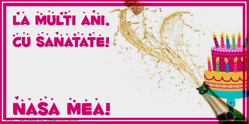 Felicitari de zi de nastere pentru Nasa - La multi ani, cu sanatate! nasa mea