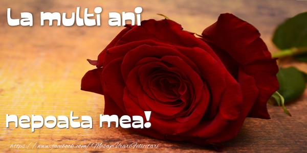 Felicitari de zi de nastere pentru Nepoata - La multi ani nepoata mea!
