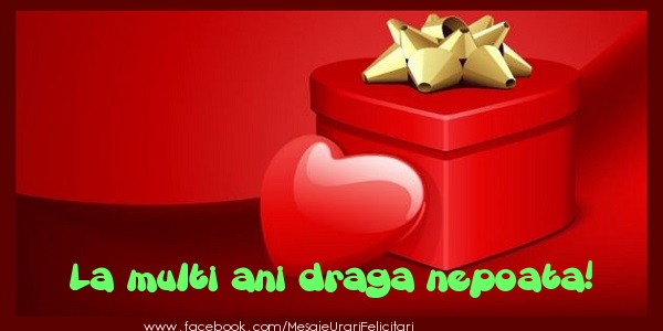 Felicitari de zi de nastere pentru Nepoata - La multi ani draga nepoata!
