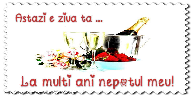 Felicitari de zi de nastere pentru Nepot - Astazi e ziua ta... La multi ani nepotul meu!