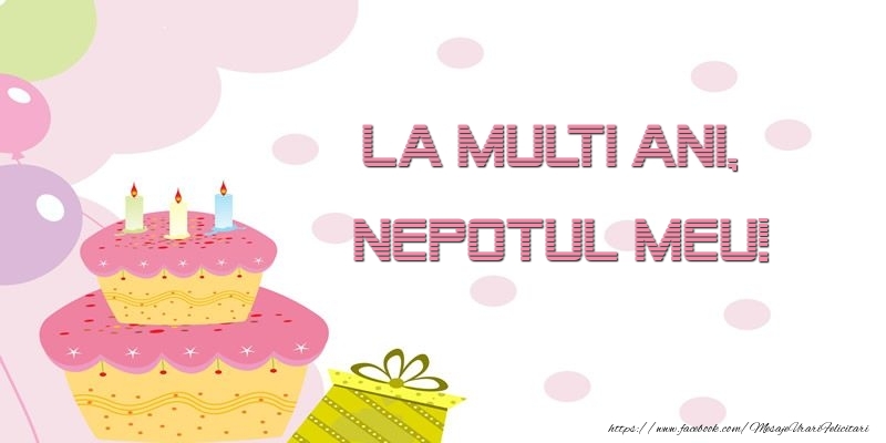 Felicitari de zi de nastere pentru Nepot - La multi ani, nepotul meu!