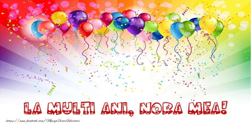Felicitari de zi de nastere pentru Nora - La multi ani, nora mea!