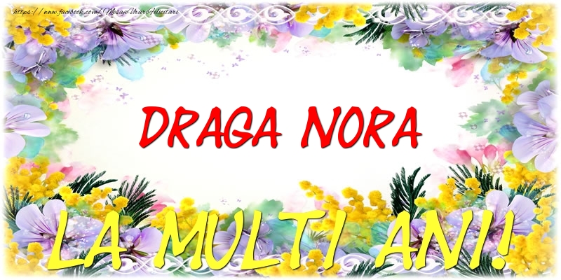 Felicitari de zi de nastere pentru Nora - Draga nora La multi ani!
