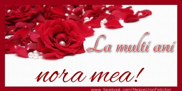 Felicitari de zi de nastere pentru Nora - La multi ani nora mea!