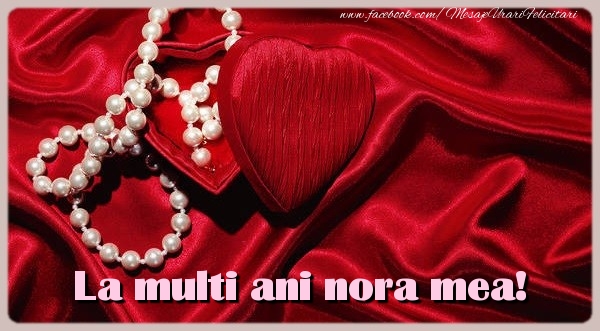 Felicitari de zi de nastere pentru Nora - La multi ani nora mea