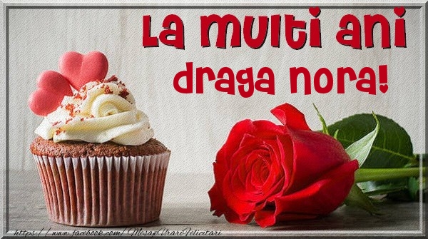 Felicitari de zi de nastere pentru Nora - La multi ani draga nora