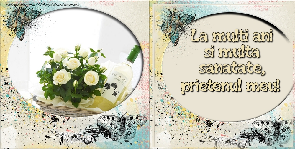 Felicitari de zi de nastere pentru Prieten - La multi ani si multa sanatate prietenul meu!