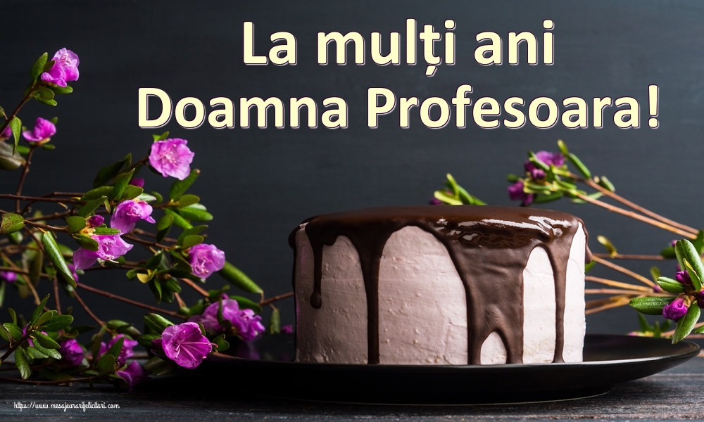 Felicitari de zi de nastere pentru Profesoara - La mulți ani doamna profesoara!