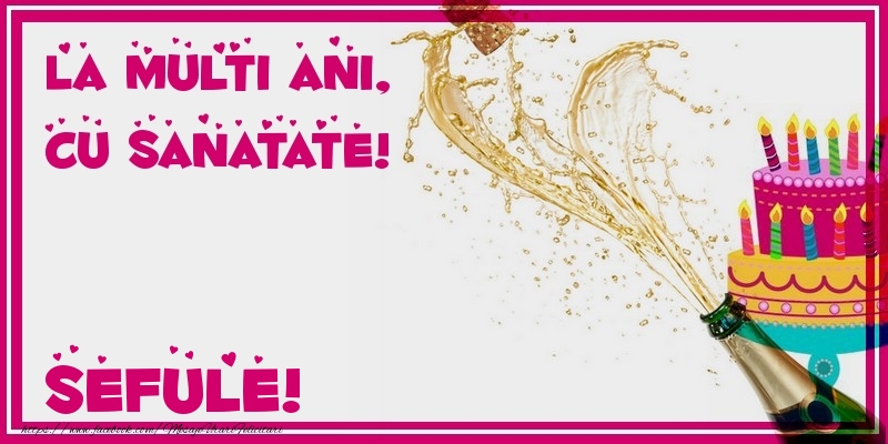 Felicitari de zi de nastere pentru Sef - La multi ani, cu sanatate! sefule