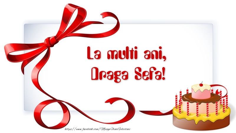 Felicitari de zi de nastere pentru Sefa - La multi ani, draga sefa!
