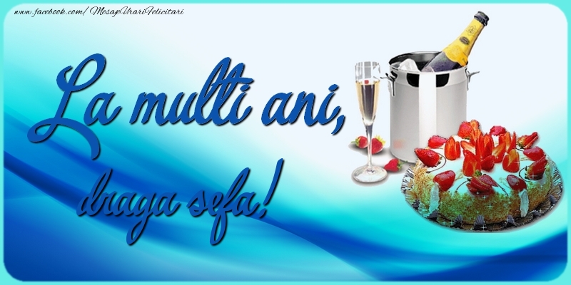 Felicitari de zi de nastere pentru Sefa - La multi ani, draga sefa!