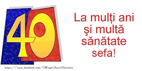 Felicitari de zi de nastere pentru Sefa - La multi ani sefa! 40 ani