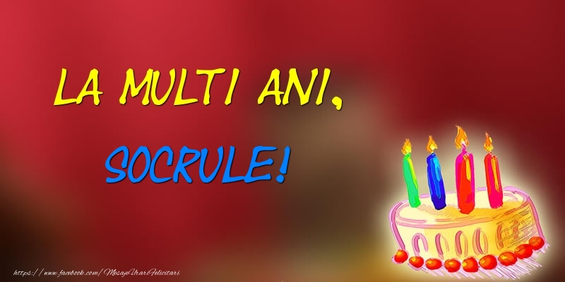 Felicitari de zi de nastere pentru Socru - La multi ani, socrule! Tort