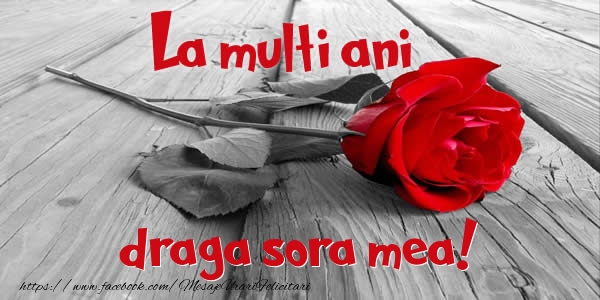 Felicitari de zi de nastere pentru Sora - La multi ani draga sora mea!