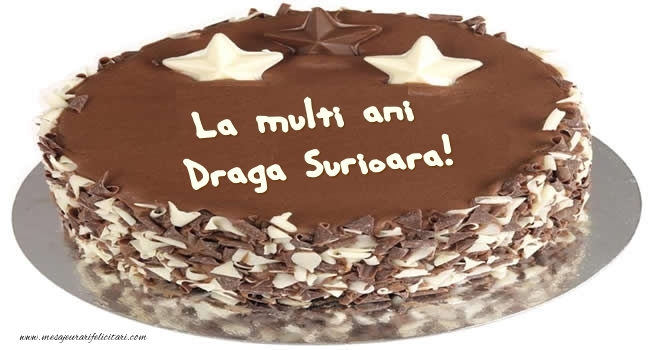 Felicitari de zi de nastere pentru Sora - Tort La multi ani draga surioara!