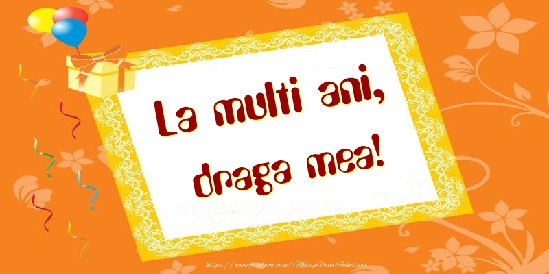 Felicitari de zi de nastere pentru Sotie - La multi ani, draga mea!