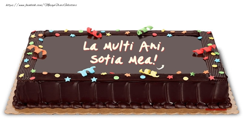 Felicitari de zi de nastere pentru Sotie - Tort de zi de nastere pentru sotia mea!