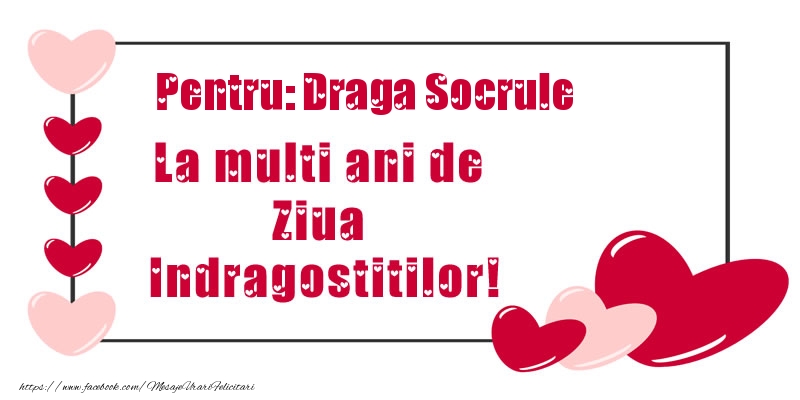 Felicitari Ziua indragostitilor pentru Socru - Pentru: draga socrule La multi ani de Ziua Indragostitilor!