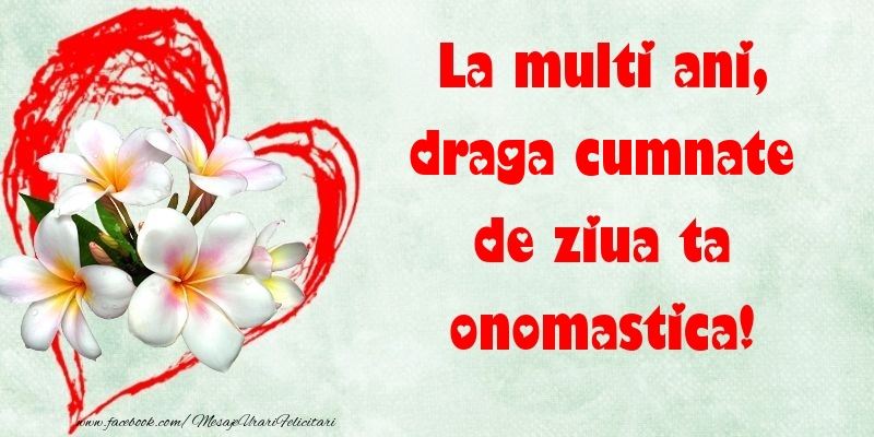 Felicitari de Ziua Numelui pentru Cumnat - La multi ani, de ziua ta onomastica! draga cumnate