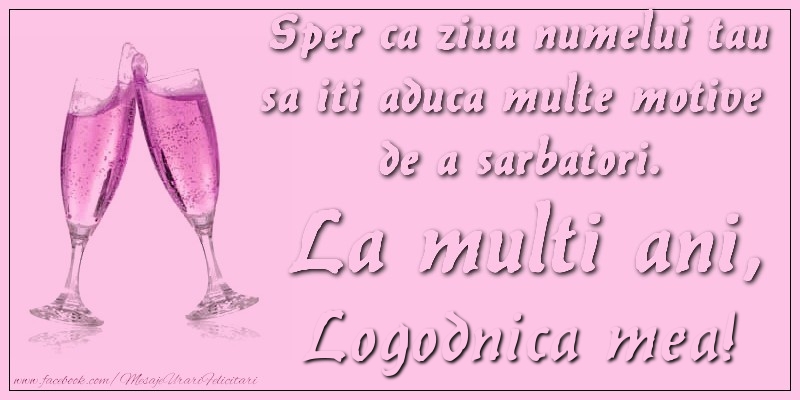 Felicitari de Ziua Numelui pentru Logodnica - Sper ca ziua numelui tau sa iti aduca multe motive  de a sarbatori. La multi ani, logodnica mea!