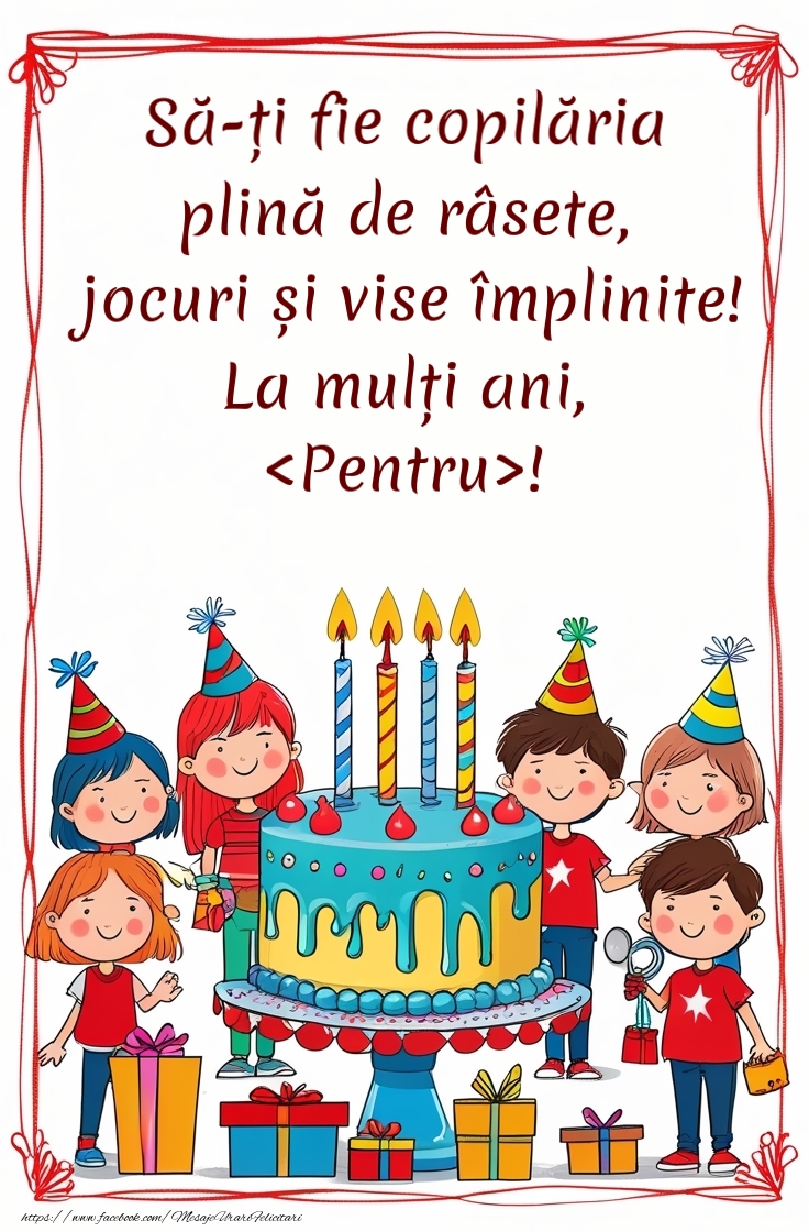 Felicitari personalizate de 1 Iunie - Felicitare personalizata de 1 iunie