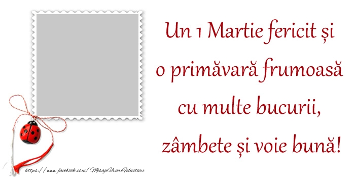 Felicitari personalizate de 1 Martie - Mesajul tau de 1 Martie pentru prieteni