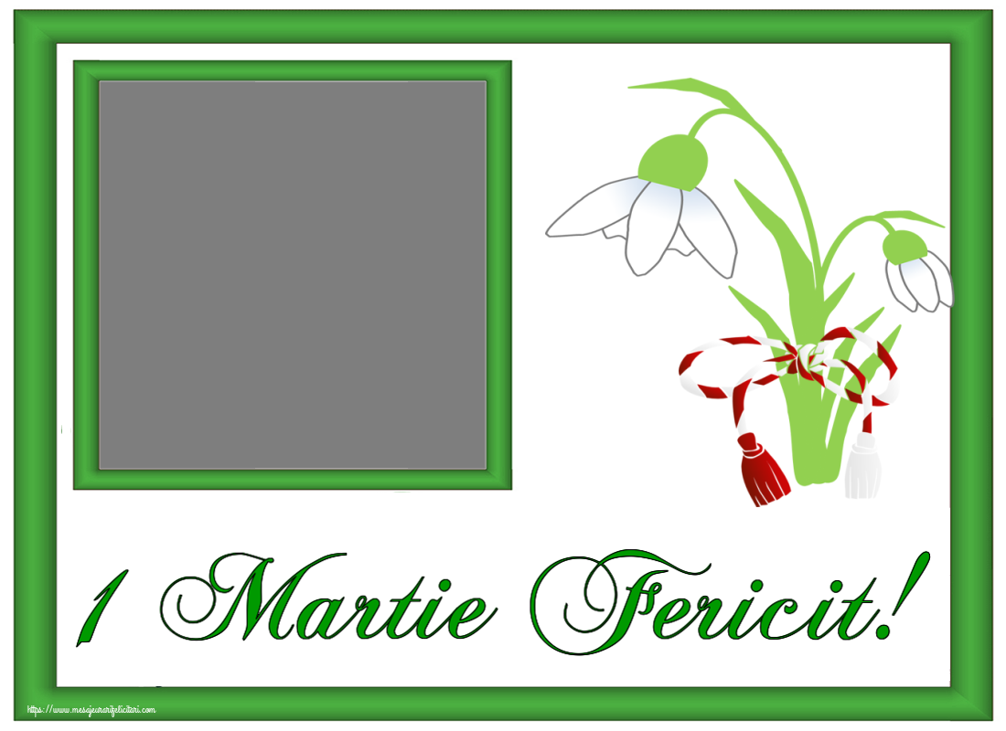 Felicitari personalizate de 1 Martie - 1 Martie Fericit! - Rama foto cu poza de profile Facebook