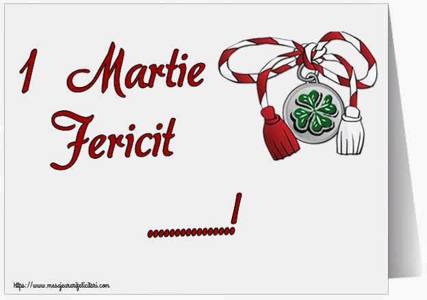 Felicitari personalizate de 1 Martie - Martisor | 1 Martie Fericit ...!