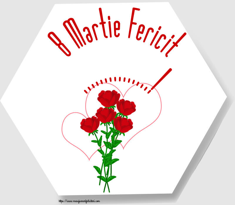 Felicitari personalizate de 8 Martie - Flori | 8 Martie Fericit ...!