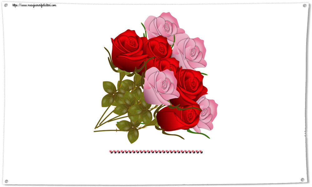 Felicitari personalizate de 8 Martie - Flori | ... ~ nouă trandafiri