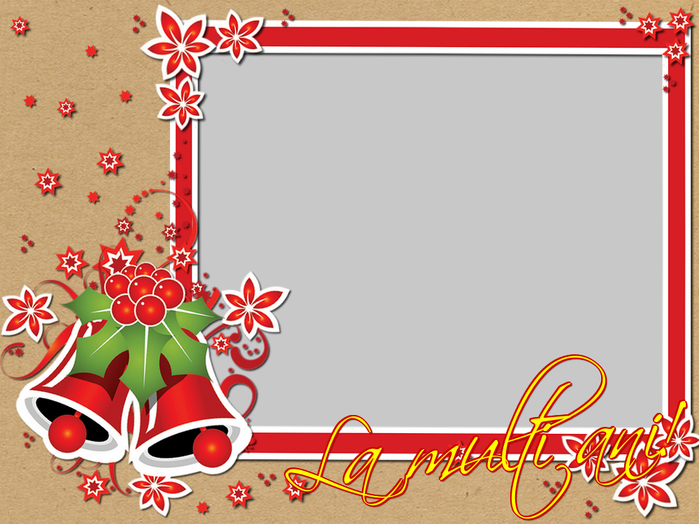 Felicitari personalizate de Anul Nou - La multi ani! - Rama foto de Anul Nou