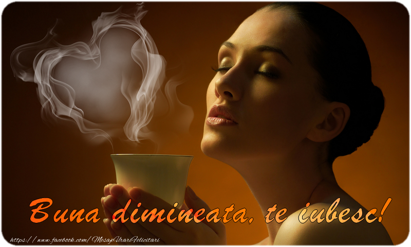 Felicitari personalizate de buna dimineata - ☕❤️❤️❤️ Cafea & Inimioare & 1 Poza & Ramă Foto | Buna dimineata, te iubesc!