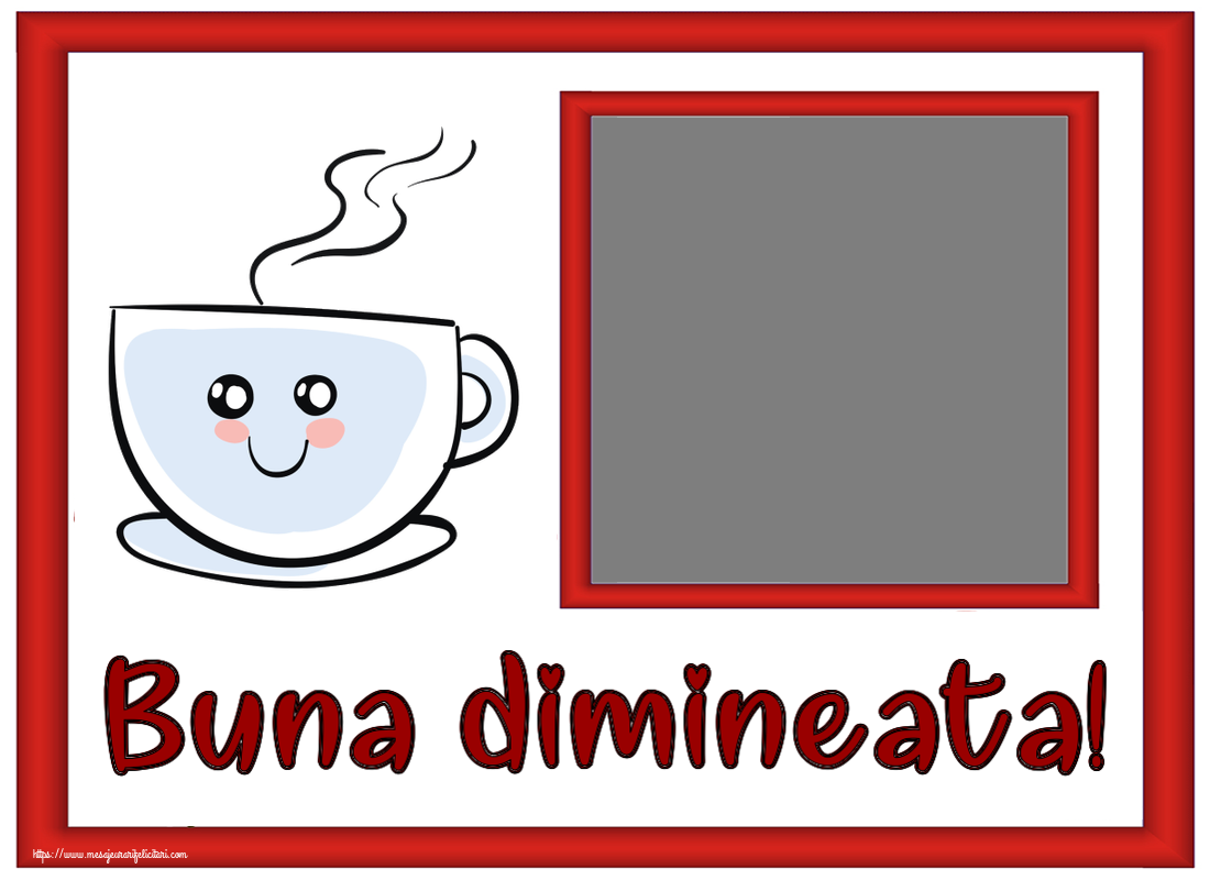 Felicitari personalizate de buna dimineata - ☕ Buna dimineata! - Personalizeaza cu poza ta de profil facebook ~ cană de cafea simpatică
