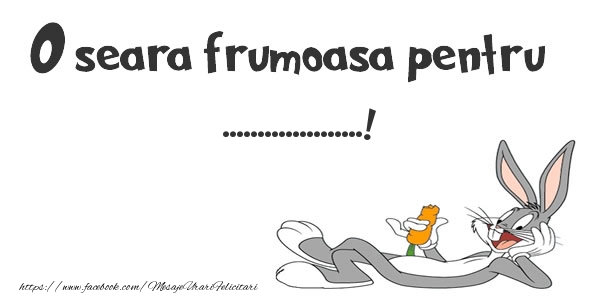 Felicitari personalizate de buna seara - O seara frumoasa pentru ...!