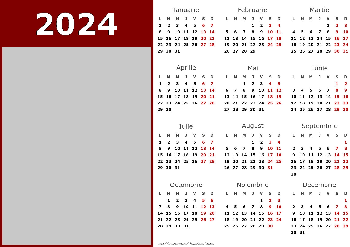 Felicitari personalizate cu calendare - Calendar 2024 - Business - Model 0068