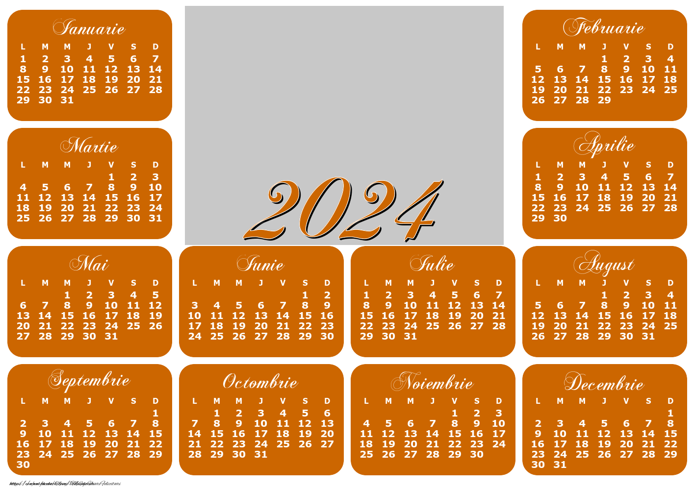 Felicitari personalizate cu calendare - Calendar 2024 cu poza ta