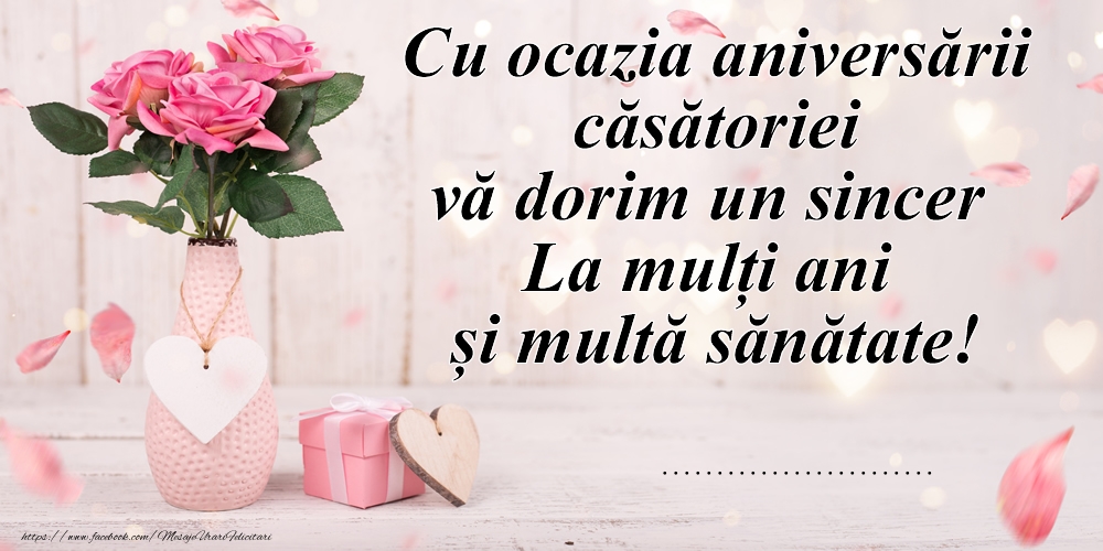 Felicitari personalizate de Casatorie - Pentru aniversarea căsătoriei - ...
